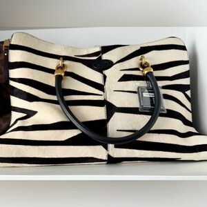 Tod’s Zebra Print Calfskin HandBag